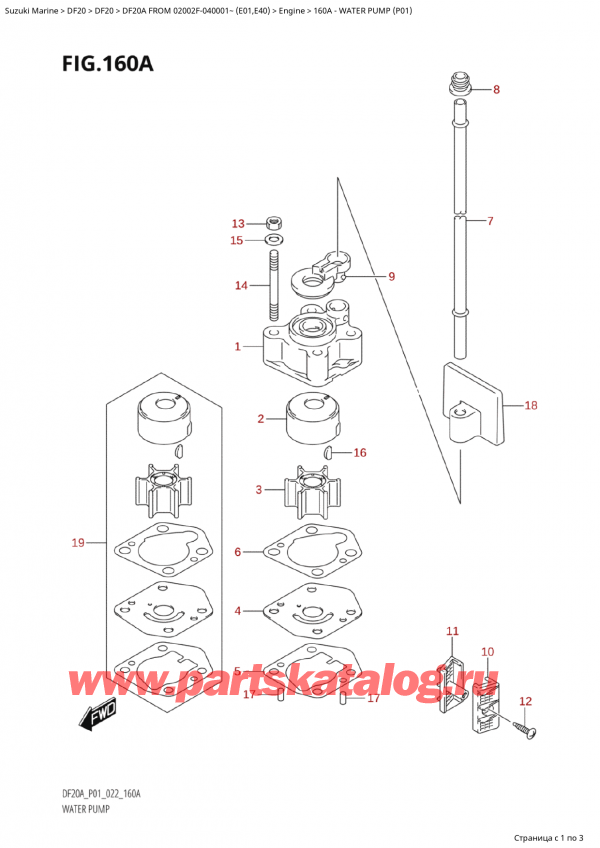  ,    , Suzuki Suzuki DF20A S / L FROM 02002F-040001~ (E01 020)  2020 ,   (P01)