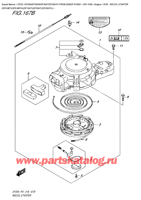  ,    , Suzuki DF20A TS / TL FROM 02002F-810001~ (P01 P40)  2018 ,   (Df9.9Bt) (Df9.9Bth) (Df15At) (Df20At) (Df20Ath)