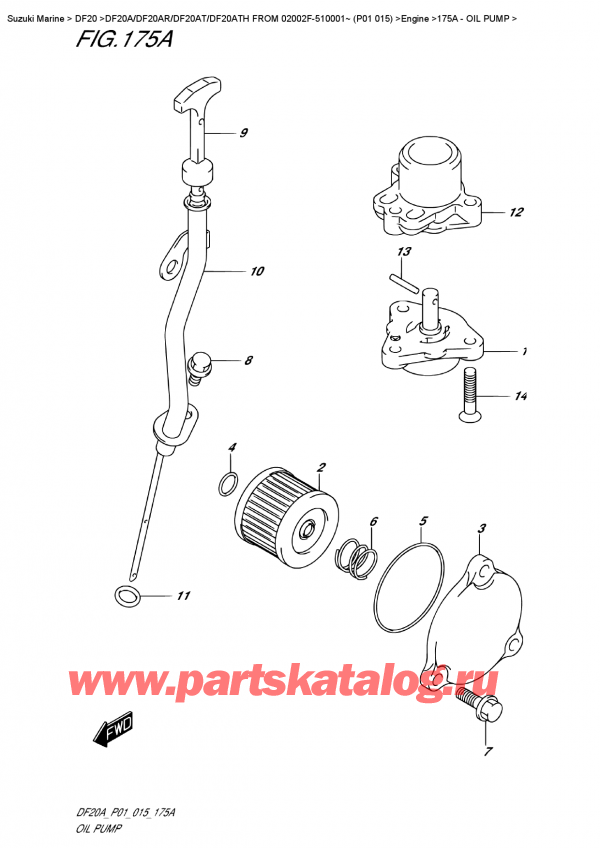  ,   , Suzuki DF20A S / L FROM 02002F-510001~ (P01 015),  