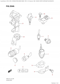 334A - Sensor / Switch ((Df9.9B,Df15A,Df20A):P01) (334A -    ( (Df9.9B, Df15A, Df20A) : P01))