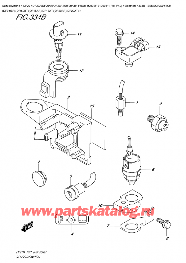 ,   , Suzuki DF20A TS / TL FROM 02002F-810001~ (P01 P40)  2018 ,    (Df9.9Br) (Df9.9Bt) (Df15Ar) (Df15At) (Df20Ar) (Df20At)