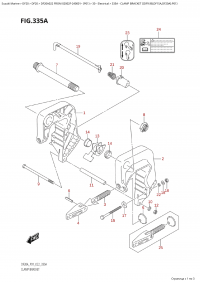 335A - Clamp Bracket  ((Df9.9B,Df15A,Df20A):P01) (335A -   ( (Df9.9B, Df15A, Df20A) : P01))