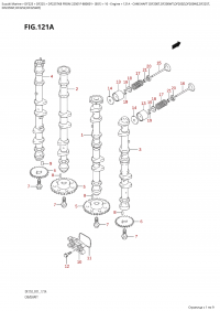 121A  -  Camshaft  (Df200T,Df200Wt,Df200Z,Df200Wz,Df225T, (121A -   (Df200T, Df200Wt, Df200Z, Df200Wz, Df225T,)