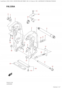 335A  -  Clamp Bracket (X-Transom,Xx-Transom) (335A -   (X-Transom, Xx-Transom))