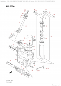 337A  -  Trim Cylinder (X-Transom,Xx-Transom) (337A -   (X-Transom, Xx-Transom))