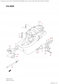 405B - Drive Shaft Housing (L-Transom) (405B -    (L-Transom))