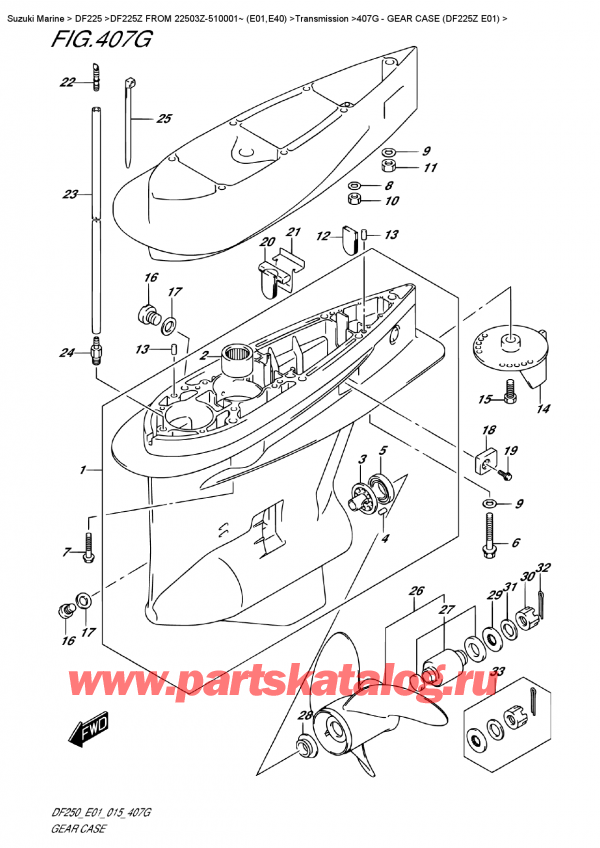  ,    ,  DF225Z X / XX FROM 22503Z-510001~ (E01),    (Df225Z E01)