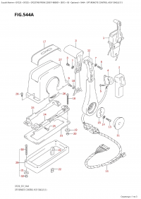 544A -  Opt:remote   Control Assy Single (1) (544A -    ,  (1))