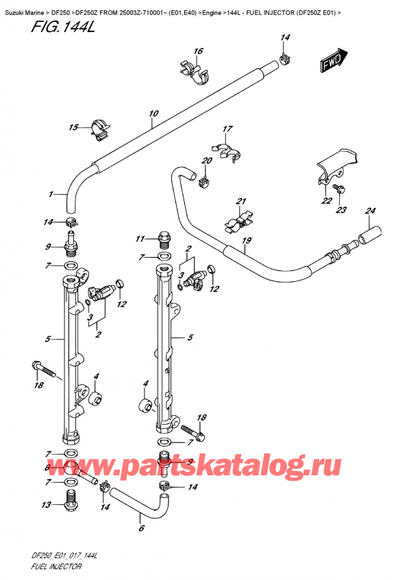 , , Suzuki DF250Z X / XX FROM 25003Z-710001~ (E01,E40)  2017 ,   (Df250Z E01)