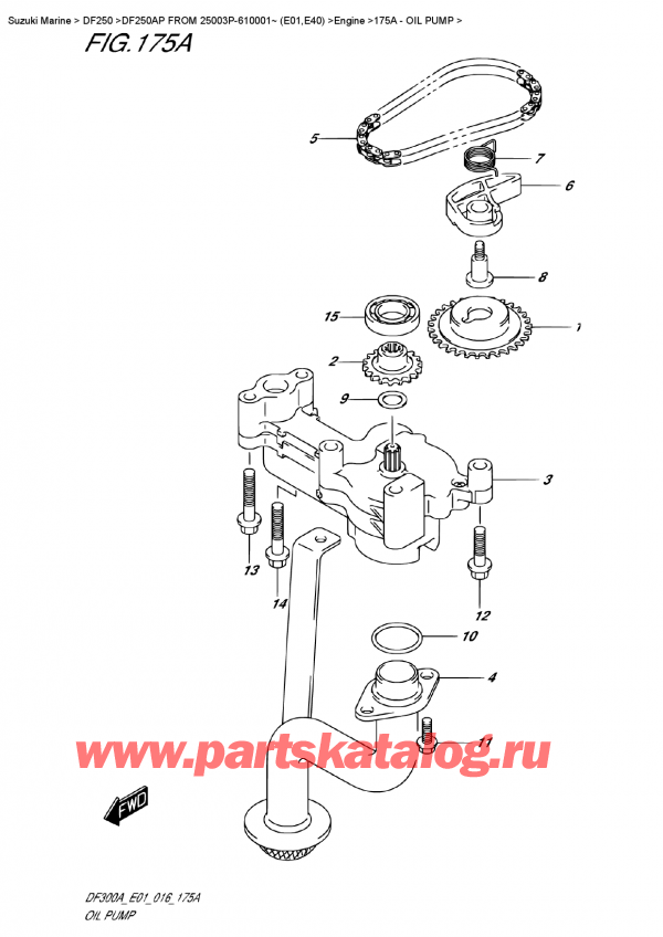 ,   , Suzuki DF250AP L/X FROM 25003P-610001~ (E01)    2016 ,  