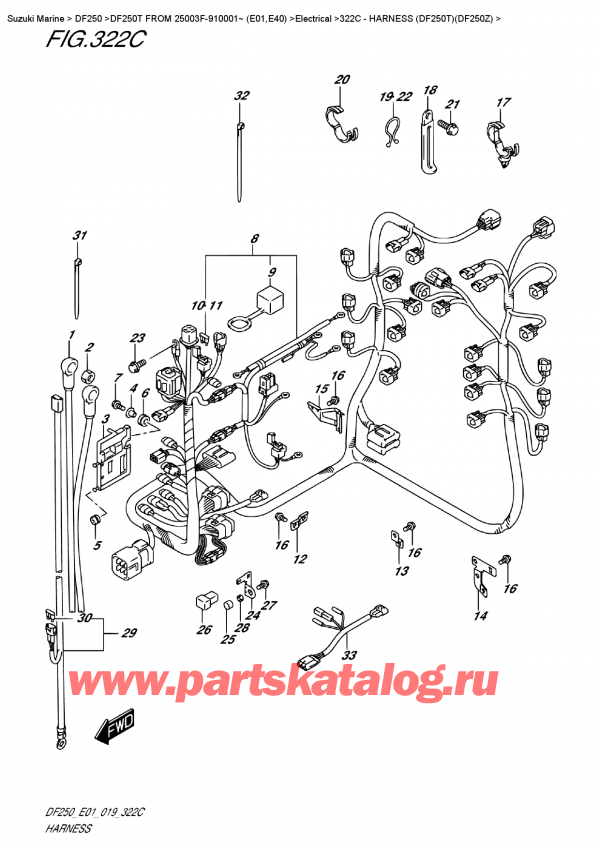  ,   , Suzuki DF250T X / XX FROM 25003F-910001~ (E01),   (Df250T) (Df250Z)