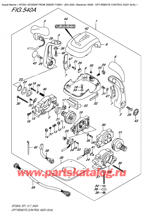   ,   , SUZUKI DF20A TL / TS FROM 02002F-710001~ (P01 017)  2017 , :     Dual