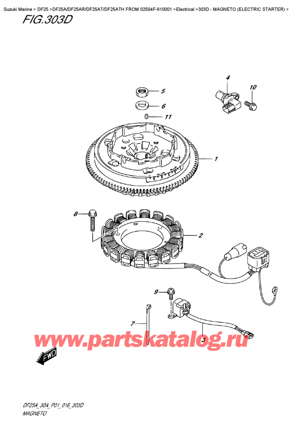  ,   , Suzuki DF25AR S/L FROM 02504F-610001    2016 ,  ()