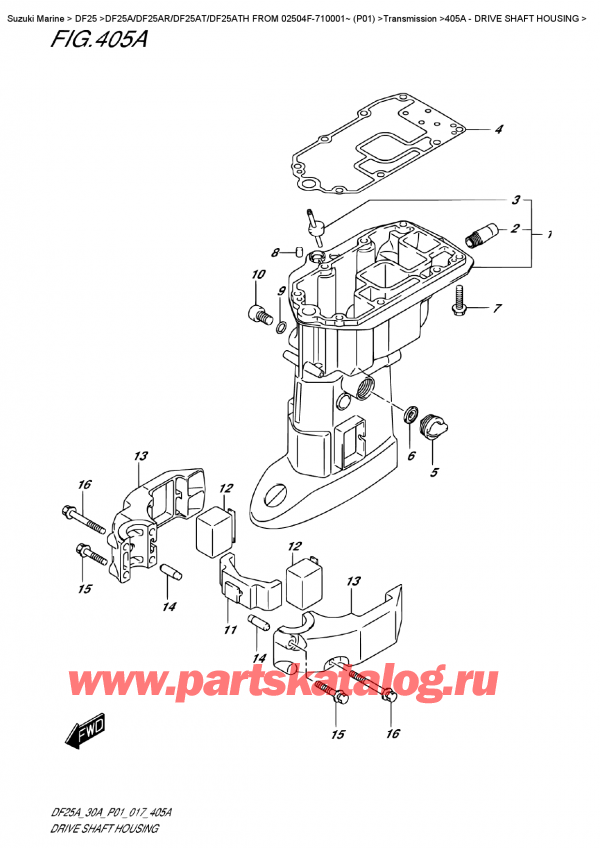  ,    , Suzuki DF25A S FROM 02504F-710001~ (P01)  ,   