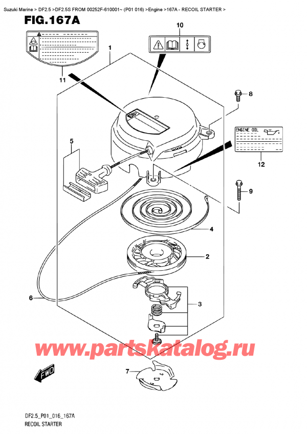  ,   ,  DF2.5S FROM 00252F-610001~ (P01 016) ,   / Recoil Starter