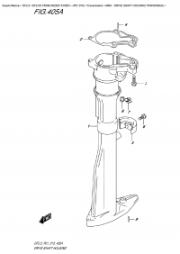 405A - Drive Shaft Housing Transom (S) (405A -    Transom (S))