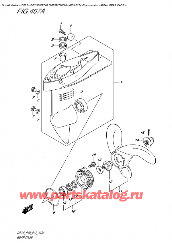  ,   , Suzuki DF2.5S  FROM 00252F-710001~ (P03 017) ,   