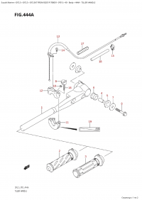 444A - Tiller Handle (444A - )