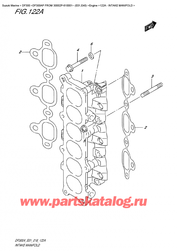  ,   , Suzuki DF300AP FROM 30002P-610001~ (E01,E40) ,   / Intake Manifold