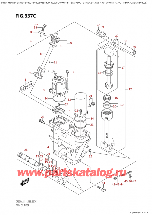  ,  , Suzuki Suzuki DF300B TX / TXX FROM 30003F-240001~  (E11 022)  2022 ,   (Df300B)