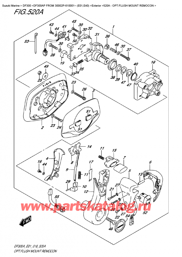   ,    , SUZUKI DF300AP FROM 30002P-610001~ (E01,E40)   2016 , :   Remocon