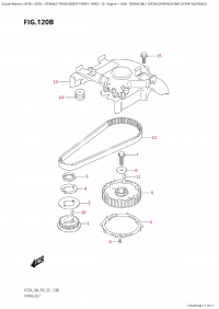 120B - Timing Belt  (Df30A,Df30Ar,Df30At,Df30Ath,Df30Aq) (120B -   (Df30A, Df30Ar, Df30At, Df30Ath, Df30Aq))