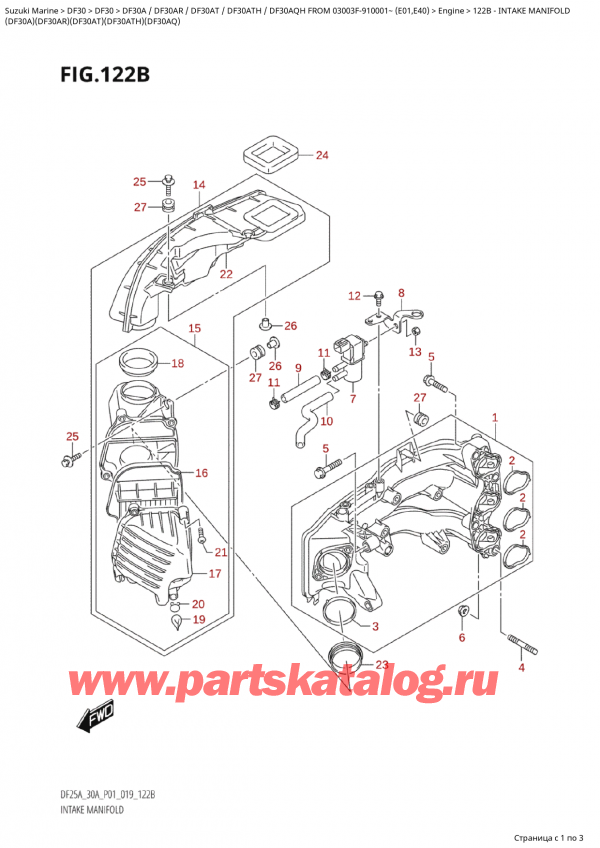  ,   , Suzuki Suzuki DF30A S / L 03003F-910001~ (E01 019)  2019 ,  