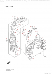 122D  -  Intake  Manifold  (021:(Df30A,Df30Ar,Df30At,Df30Ath, (122D -   (021: (Df30A, Df30Ar, Df30At, Df30Ath,)