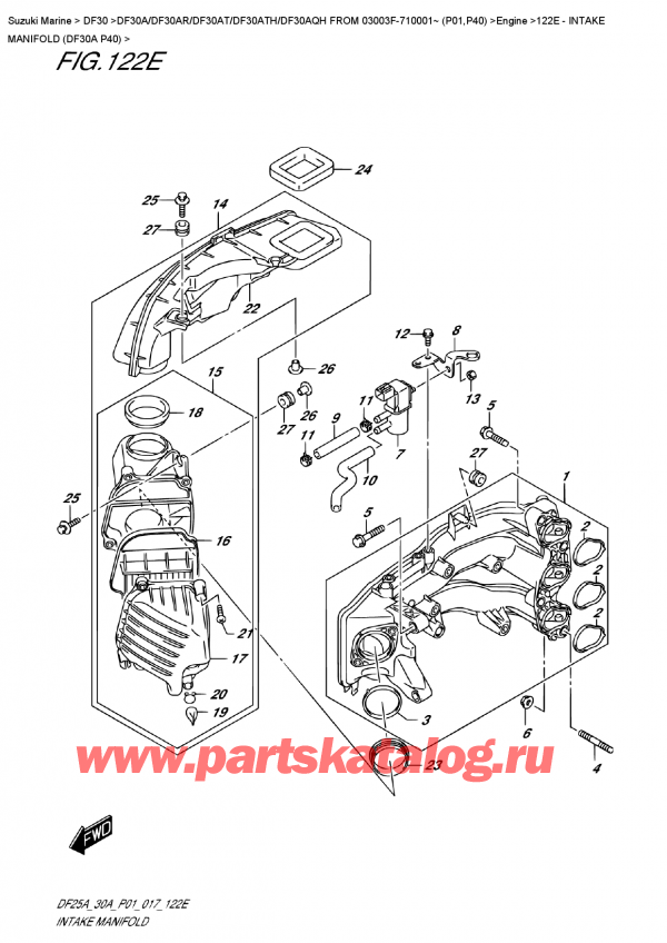 ,   , SUZUKI DF30A S FROM 03003F-710001~ (P01)   2017 ,   (Df30A P40)