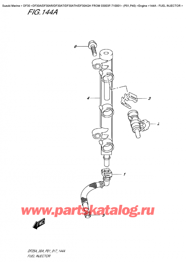  ,  , Suzuki DF30A RS / RL FROM 03003F-710001~ (P01) , Fuel  Injector /  