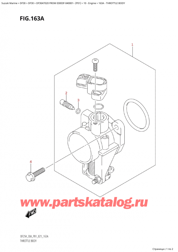  ,   , Suzuki Suzuki DF30A TS / TL FROM 03003F-040001~  (P01 20), Throttle Body