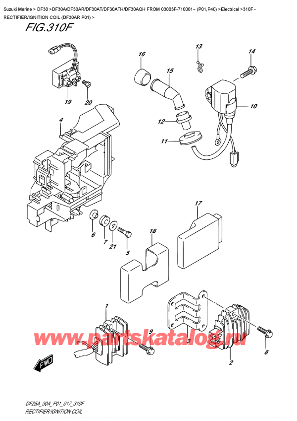  ,   , SUZUKI DF30A RS / RL FROM 03003F-710001~ (P01) , Rectifier/ignition  Coil  (Df30Ar  P01) /  /   (Df30Ar P01)