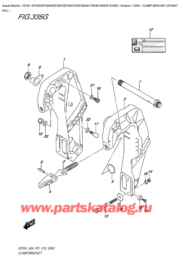  ,   , Suzuki Suzuki DF30A ATS / ATL FROM  03003F-610001,   (Df30At P01)