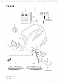 420G - Engine Cover  (021:(Df30A,Df30Ar,Df30Aq,Df30At,Df30Ath)) (420G -   () (021: (Df30A, Df30Ar, Df30Aq, Df30At, Df30Ath) ))