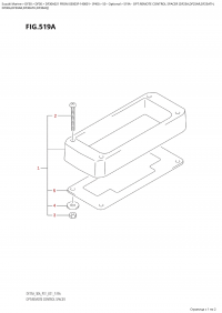 519A  -  Opt:remote  Control  Spacer  (Df25A,Df25Ar,Df25Ath, (519A - :    (Df25A, Df25Ar, Df25Ath,)