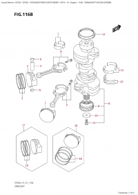 116B - Crankshaft (Df325A,Df300B) (116B -  (Df325A, Df300B))