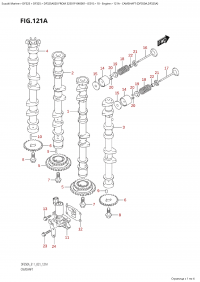 121A - Camshaft (Df350A,Df325A) (121A -   (Df350A, Df325A))