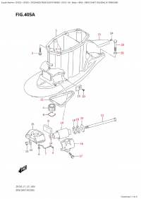 405A - Drive Shaft Housing (X-Transom) (405A -    (X-Transom))