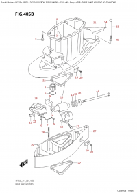 405B - Drive Shaft Housing (Xx-Transom) (405B -    (Xx-Transom))