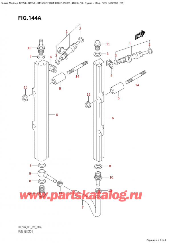  ,   , Suzuki Suzuki DF350A TX / TXX FROM 35001F-910001~  (E01 019),   (E01)