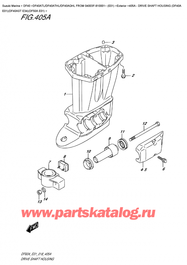   ,    , Suzuki DF40A TS/TL FROM 04003F-810001~ (E01)  2018 ,    (Df40A E01) (Df40Ast E34) (Df50A E01)