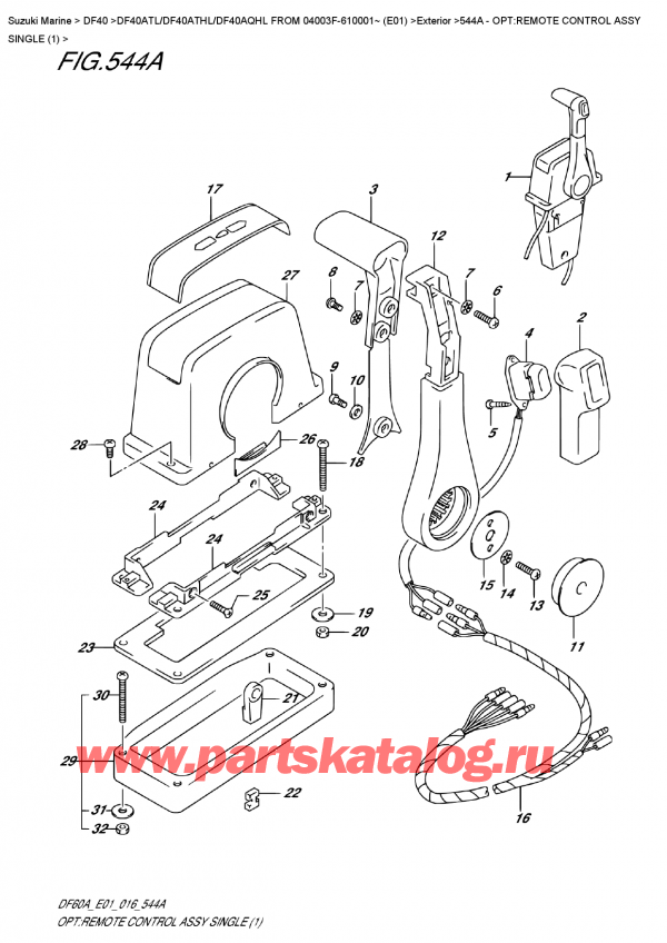   ,    , Suzuki DF40A TS / TL FROM 04003F-610001~ (E01)  2016 ,    ,  (1)