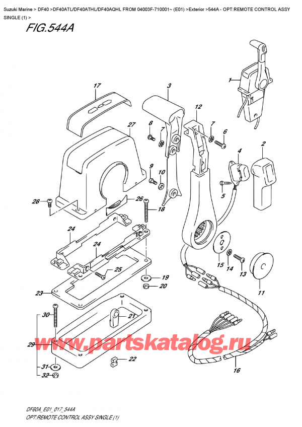  ,   , Suzuki DF40A TS / TL FROM 04003F-710001~ (E01)  ,    ,  (1)