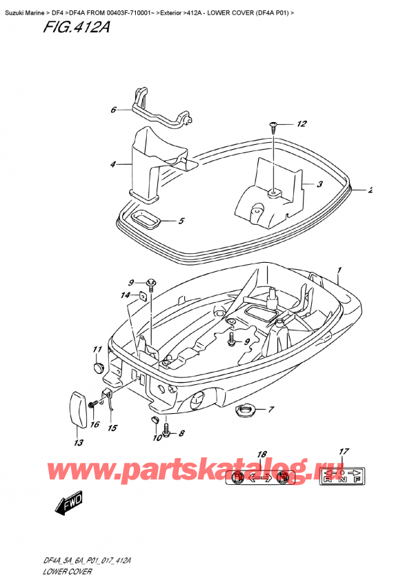  ,   , Suzuki DF4A FROM   00403F-710001~   2017 ,    (Df4A P01)