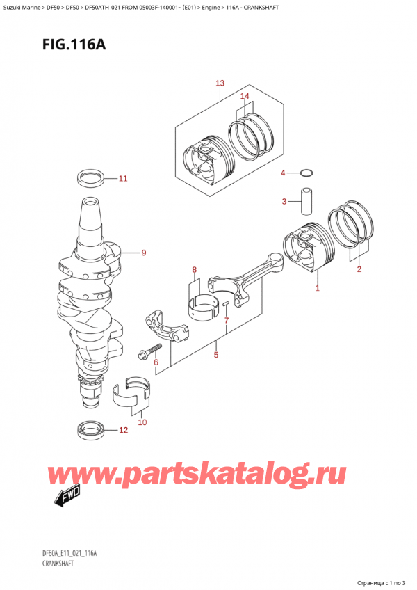  , , Suzuki Suzuki DF50A TS / TL FROM 05003F-140001~  (E01 021)  2021 , 