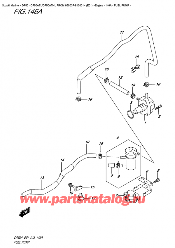 ,    , Suzuki DF50A TS/TL FROM 05003F-810001~ (E01), Fuel Pump