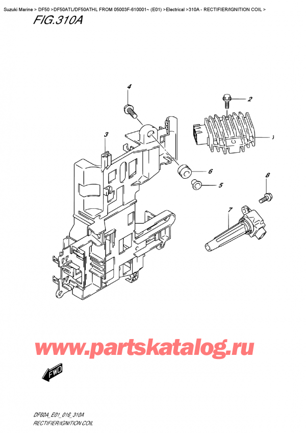   ,   , Suzuki DF50A TS/TL FROM 05003F-610001~ (E01),  /  