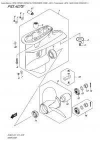 407E - Gear  Case  (Df50A  E01) (407E -    (Df50A E01))