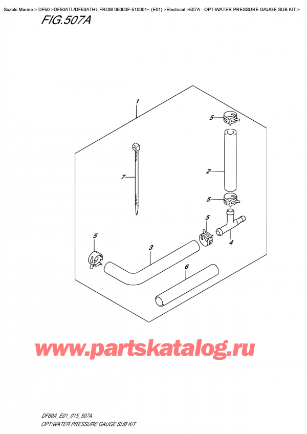  ,   , Suzuki DF50A TS/TL FROM 05003F-510001~ (E01)  2015 , :     