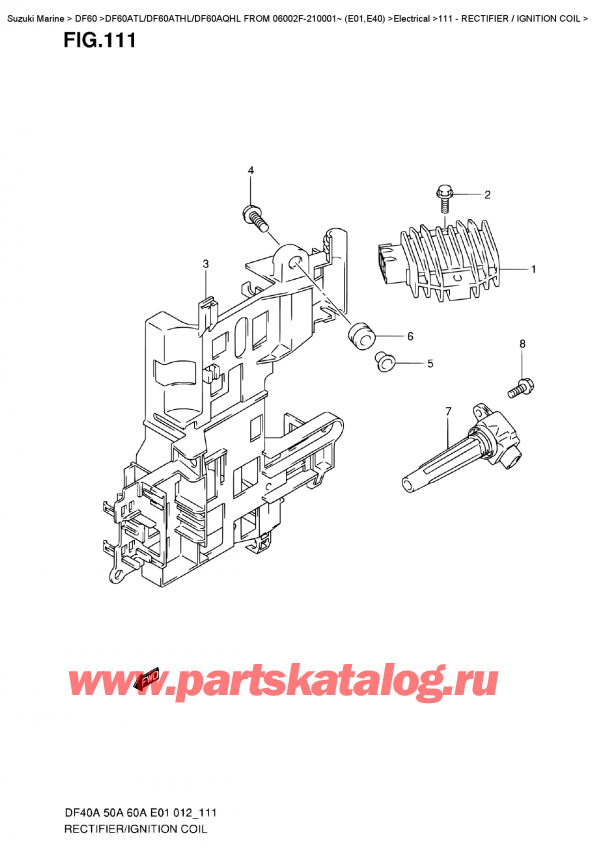 ,   , Suzuki DF60A TS / TL FROM 06002F-210001~ (E01),  /  